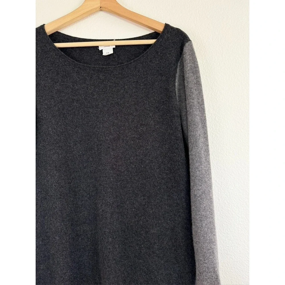 Club Monaco Cashmere Two‎ tone Long Sleeve Crew neck Sweater Size L - Picture 3 of 8